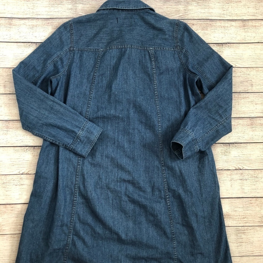 Madewell Denim Long Sleeve Shirtdress Size M - Picture 4 of 6